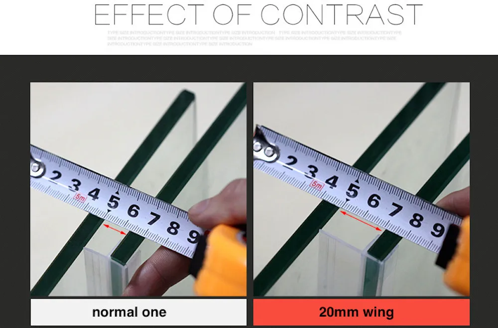6, 8, 10, 12 мм стеклянные уплотнения, бескаркасные душевые двери, окна, Балконный экран, уплотнительная полоса, уплотнительная прокладка, пробки, 1 м, большой h