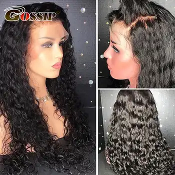 Brazilian Remy Hair Water Wave Full Lace Human Hair Wigs For Black Women Gossip Glueless Full Lace Wig Human Hair With Baby Hair