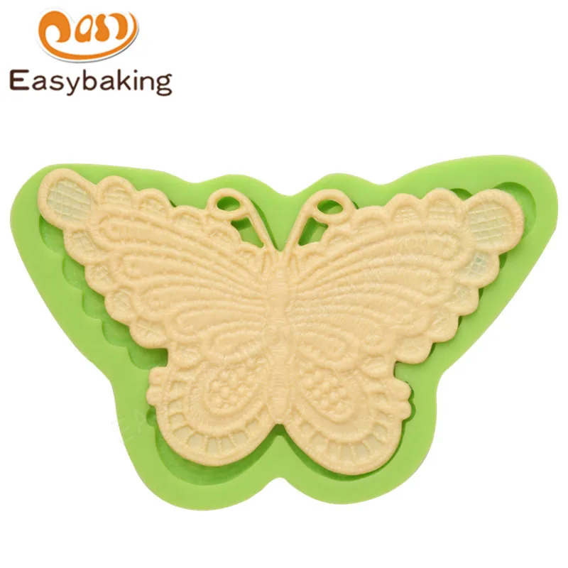 ES-0202 Filigree Butterfly Silicone Molds Fondant Mould for cake decorating