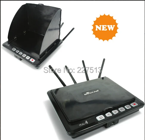 Boscam Galaxy D4 FPV 8-дюймовый ЖК/монитор/дисплей встроенный 5 8G 32CH ресивер и DVR с