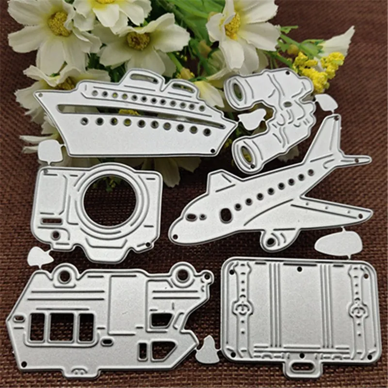 

Metal Cutting Dies Travel Stencils Scrapbooking Decorative Embossing Folder Carbon Steel Paper Card DIY Die Cuts