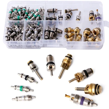 

134Pcs R134A A/C Car Auto Air Conditioning Valve Core Car Tire Assortment Hot