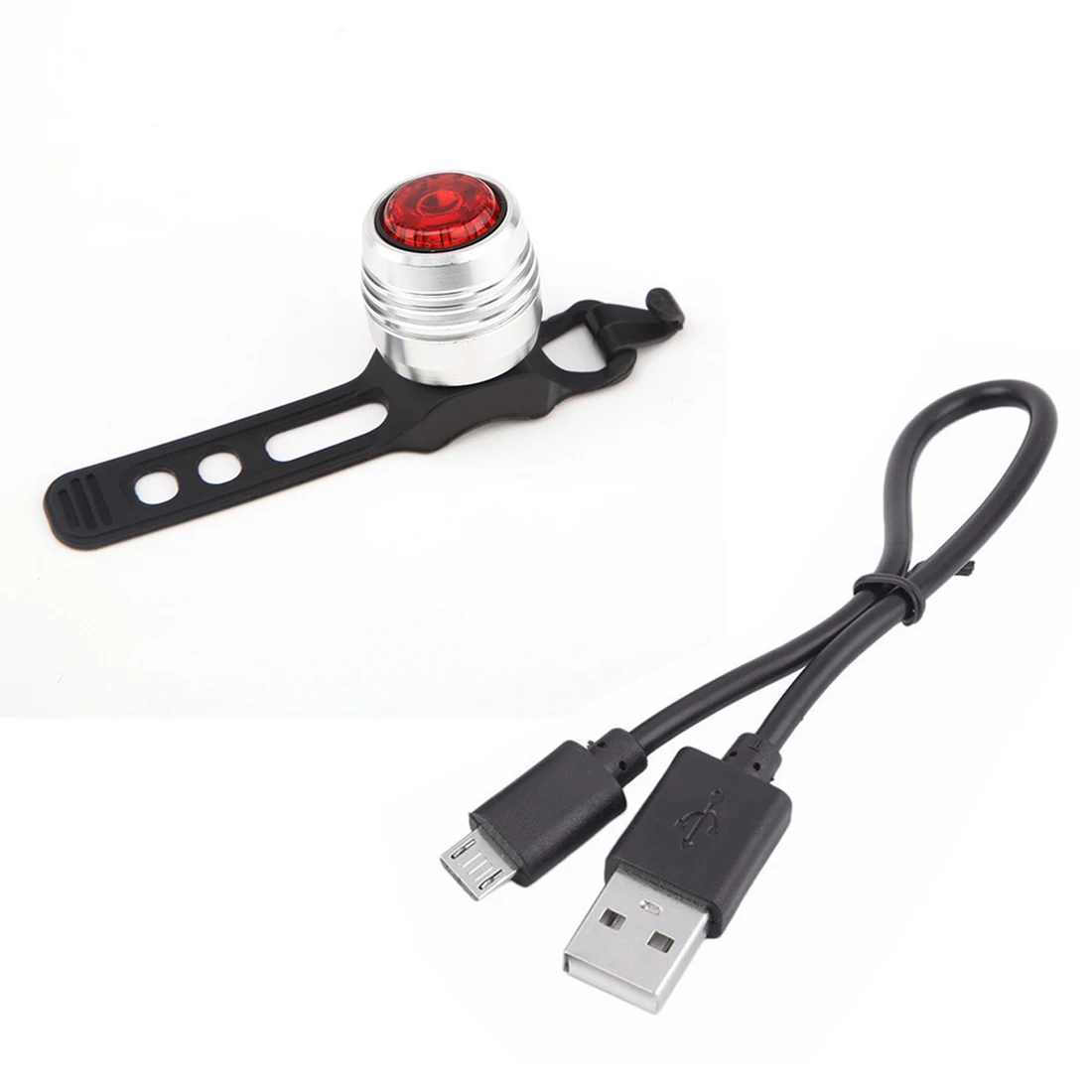 White Red Горячая Распродажа велосипедные фары USB перезаряжаемые велосипедные передние фары Водонепроницаемые Предупреждение ющие задние велосипедные светодиодные фонари - Цвет: White Red