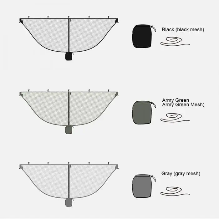 Горячий портативный гамак с москитной сеткой для кемпинга сада охоты путешествия SMD66