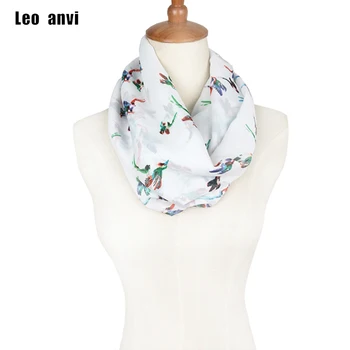 

Ivory white bird Notes winter Infinity Scarf Women tube shawls and scarves foulard bufandas mujer 2017 echarpes foulards femme