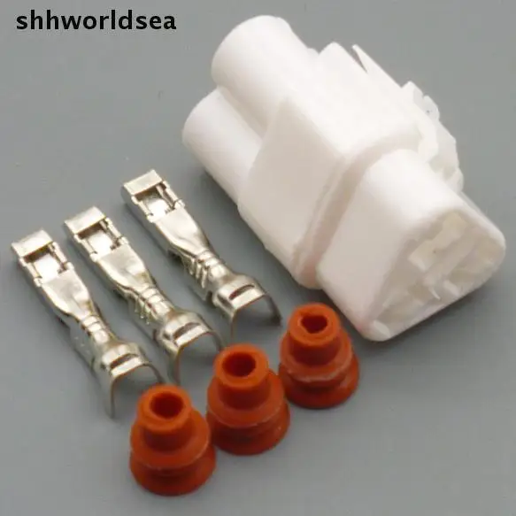 Shhworld Sea 10 комплектов 3 Pin/way 2,0 мм авто гнездовой разъем авто жгут проводов разъем автомобиля водонепроницаемый Электрический разъем для автомобиля