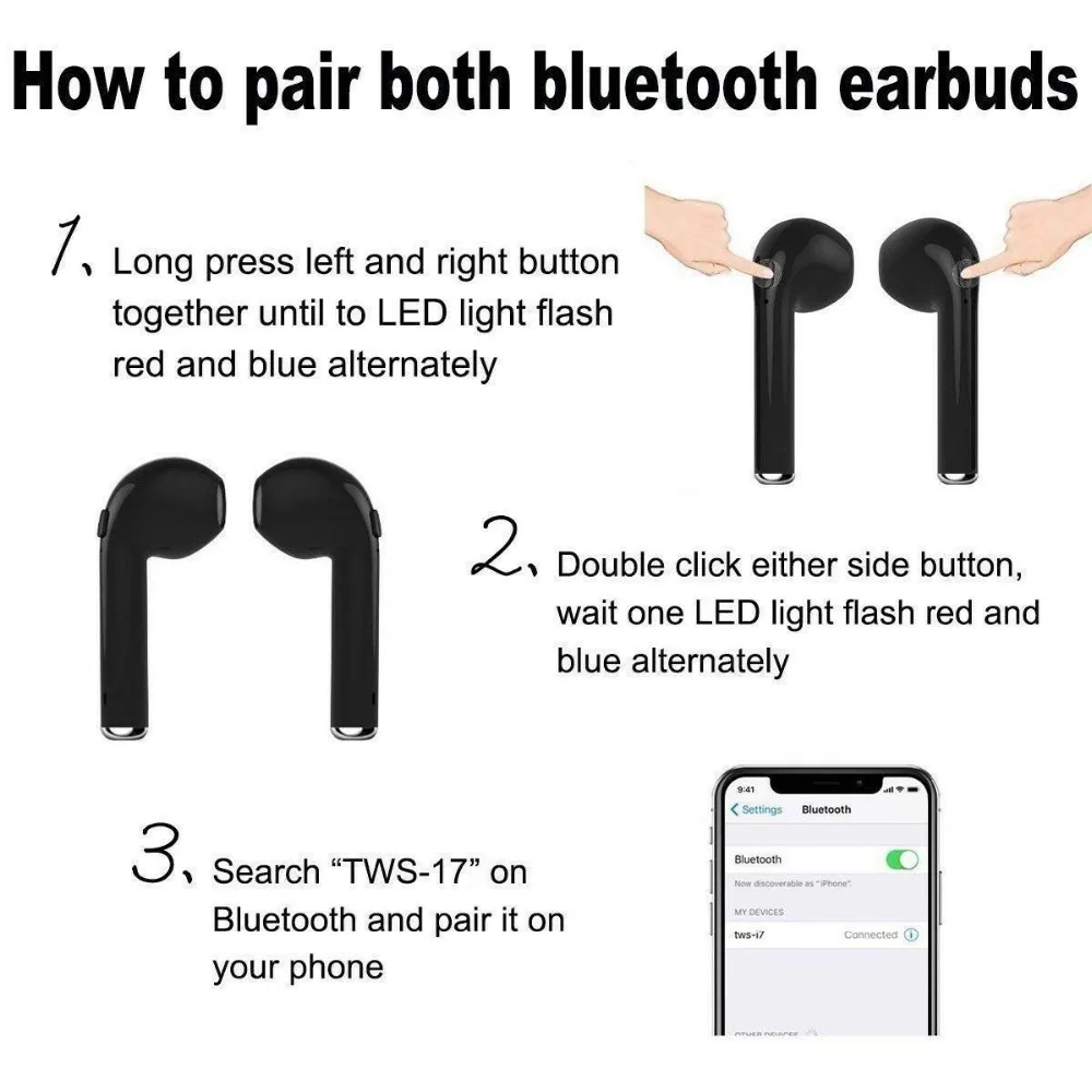 Пять цветов Наушники Tws беспроводная гарнитура Bluetooth наушник беспроводные