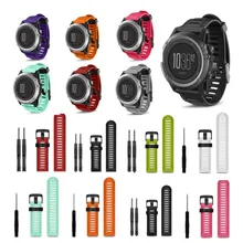 DHL 50 шт. 26 мм ширина ремешок для часов Garmin Fenix 3 Band открытый спортивный силиконовый ремешок для Garmin Fenix3/Fenix 5X с инструментами