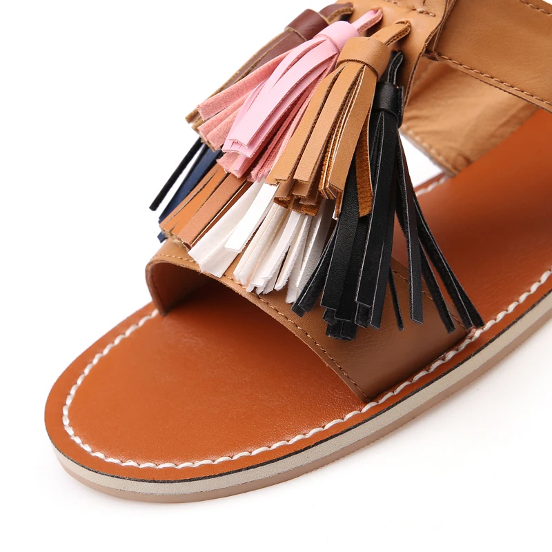 Женская летняя обувь с бахромой и ремешком на щиколотке|beach shoes|summer shoes womenfashion summer |