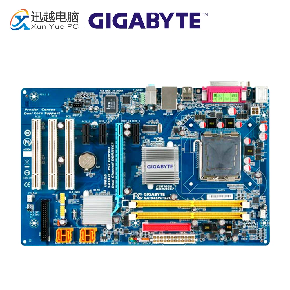 

Gigabyte GA-945PL-S3G Desktop Motherboard 945PL-S3G 945 LGA 775 DDR2 2G SATA2 USB2.0 ATX