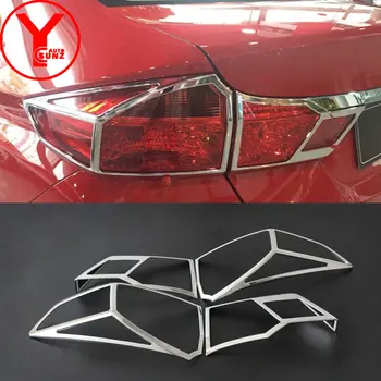 

tail lights covers For Honda CITY 2014 2016 accessories rear lights car auto parts for honda city 2015 accessories chrome YCSUNZ