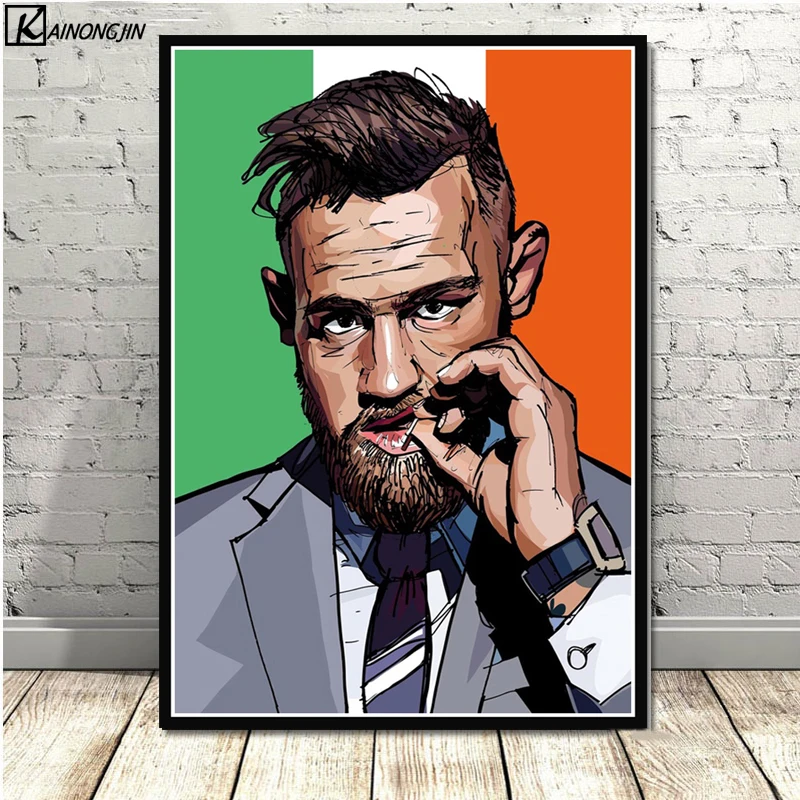 

Conor McGregor Art Poster UFC Boxing Super Star Wall Art Canvas Painting Posters and Prints Room Decorative Home Decor