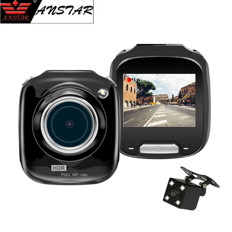 

Anstar Mini Camera Car DVR 170 Wide Angle Camcorder 1080P Night Vision Cycle Recording Dual Lens Dash Cam