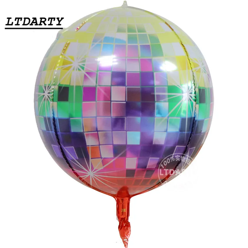 2 шт., 22 дюйма, 4D Цвет диско серебро диско воздушные шары на день рождения Свадебная вечеринка ванные принадлежности для детей декоративные шары - Цвет: as picture