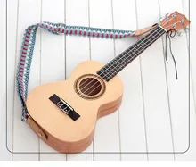 

Adjustable Ukulele Strap Cotton 85 - 135cm Length Hawaiian Girl Pattern Style with Soft Leather Head and Tail Nail