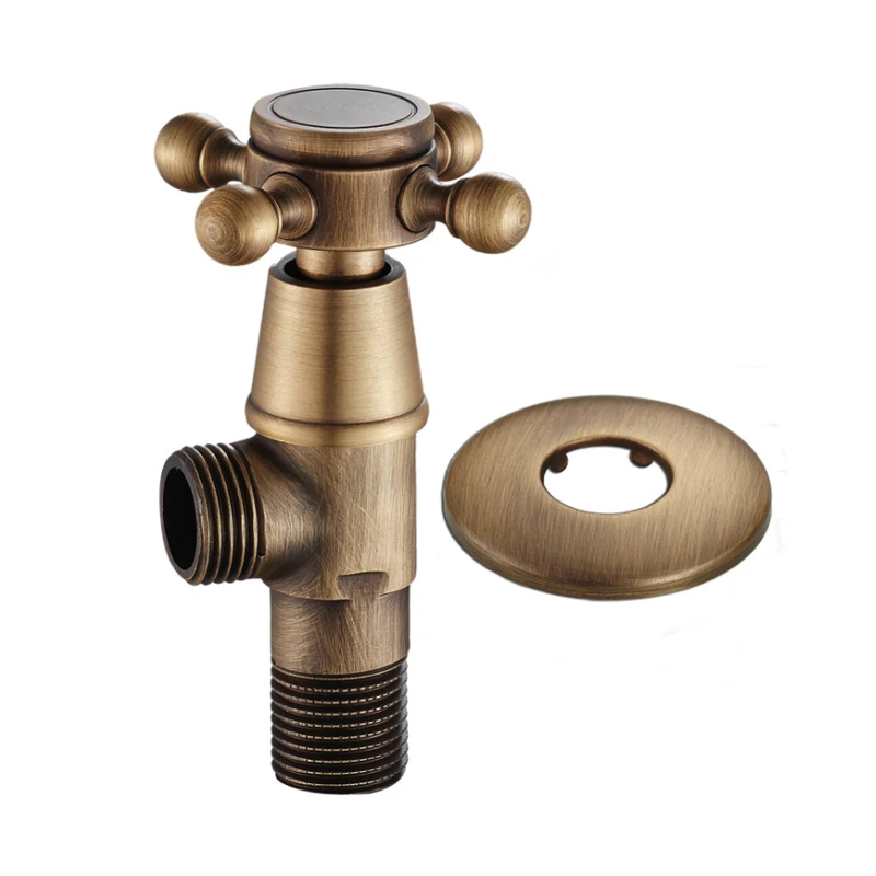 

Antique Brass Triangle Valve Water Control Valve Bathroom Tap Water Valve Bathroom Fixtures Accessory Free Shipping