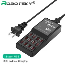 12 портов USB выход Макс 3.5A хаб домашние дорожные настенные зарядные устройства AC адаптер питания для iPhone iPad iPod samsung htc sony xiaomi