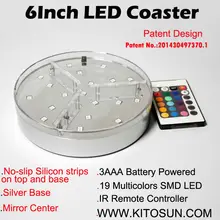 Онлайн покупки 3 АА батареи 6 дюймов центральный светодиодный свет база для вечерние украшение для свадьбы