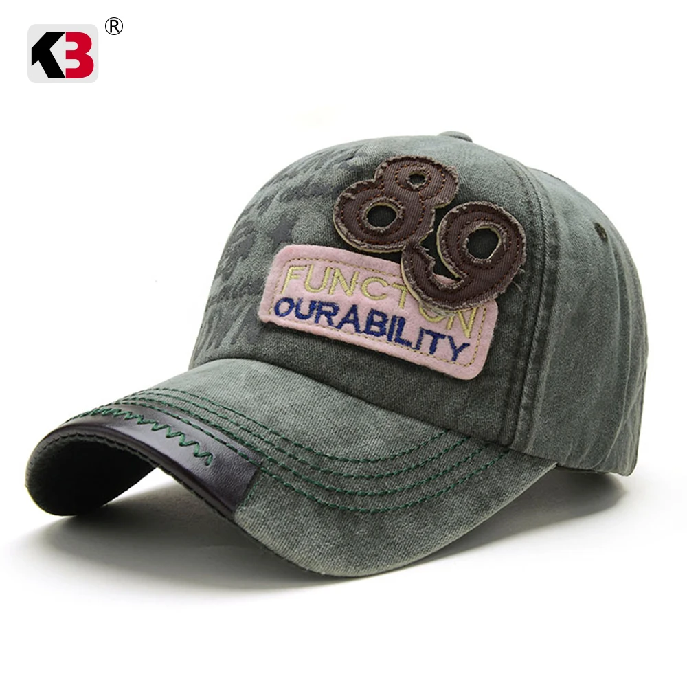 

KB Brand 2019 New Washed Baseball Cap Fitted Cap Snapback Hat For Men Bone Summer Casual fishing Hat for Men Women Caps hats