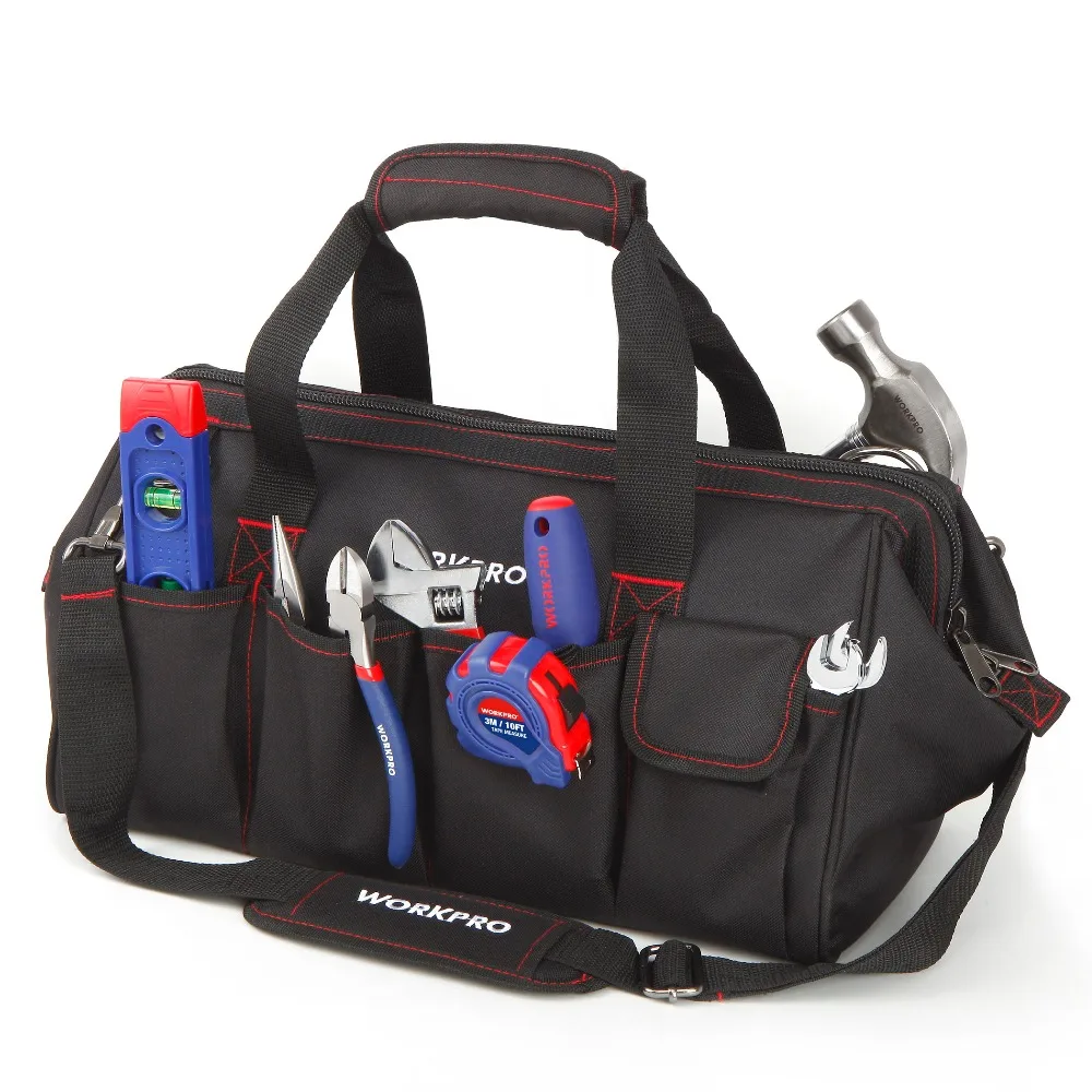 Workpro 156-piece Home Repairing Tool Set, Complete Daily Using Tools Are Included in Wide Open Mouth Tool Bag Workpro 156-piece Home Repairing Tool Set, Complete Daily Using Tools Are Included in Wide Open Mouth Tool Bag