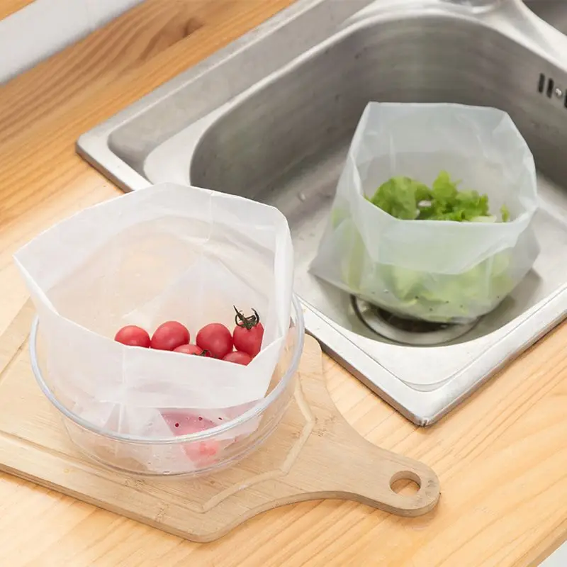 

30pcs Garbage Bags Kitchen Sink Trash Strainer Filter Drain Bag Vertical Disposable Food Waste Collection Hole Mesh Draining Bag