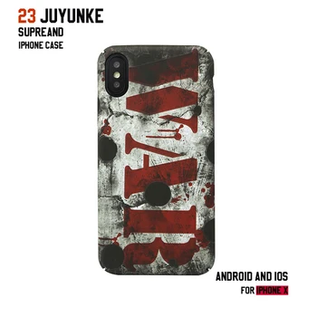 

Tide brand Apple XSmax protective cover iPhone7/8 plus emboss matte hard shell iPhoneXR luminous all-inclusive mobile phone case