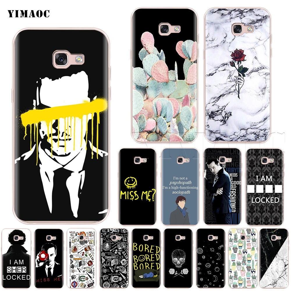 

YIMAOC Sherlock Moriartee 221B Silicone Case for Samsung Galaxy A7 A8 A9 A10 A30 A40 A50 A70 M10 M20 M30 S10e J6 Plus 2018
