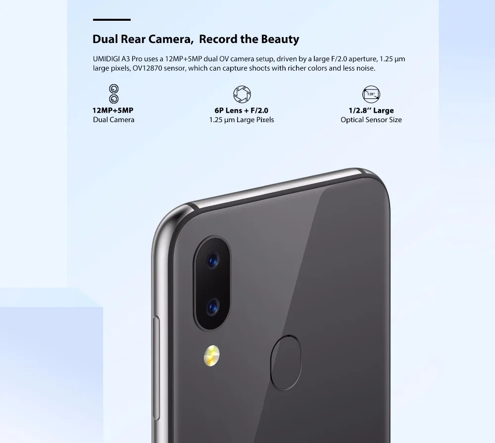 UMIDIGI A3 Pro глобальная лента Android 8,1 5," 19:9 полноэкранный смартфон, 3 Гб оперативной памяти, 32 Гб встроенной памяти, Quad core 12MP 5MP Face ID Dual core 4 аппарат не привязан к оператору сотовой связи для мобильного телефона