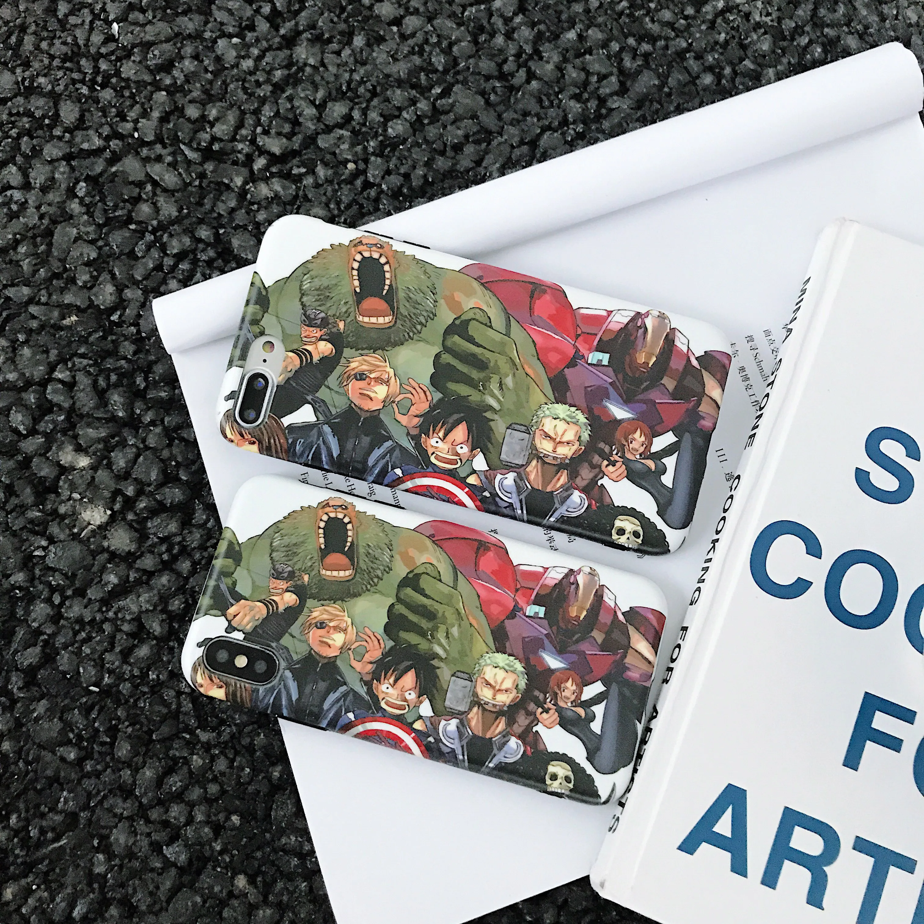 

ONE PIECE Avenger Hero Cartoon Phone Case Cute for iPhone 6 6s 7 8 Plus X XS XR XSMax Soft TPU Luxury