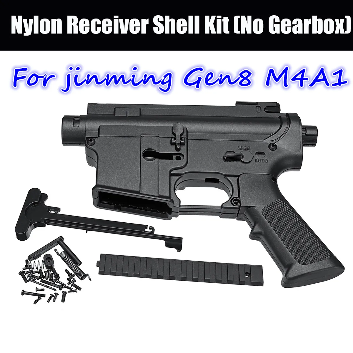 

Toys Receiver Shell Kit for JinMing 8M4A1 Water Game Gel Ball Blasters Toy Guns Replacement Accessories