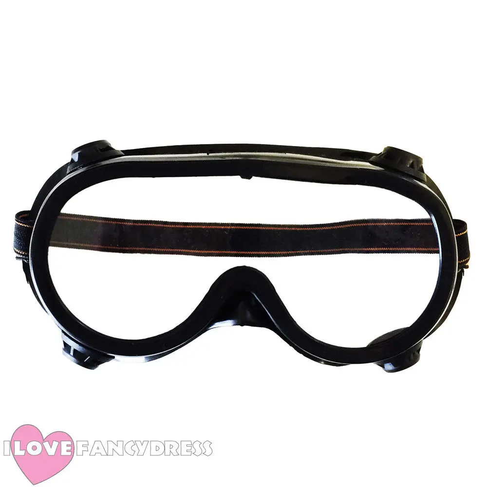 

FLYING GOGGLES 1940'S PILOT AVIATOR OR JOCKEY HORSE RACING FANCY DRESS ACCESSORY
