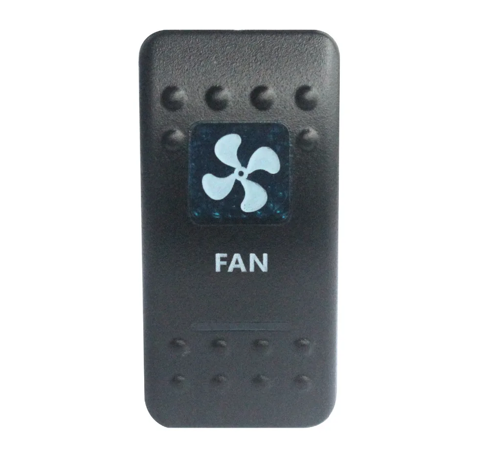 

12V 24V Blue Led FAN 5 pin ON/OFF SPST Rocker Switch for ARB Carling NARVA style Replacement Marine Grade