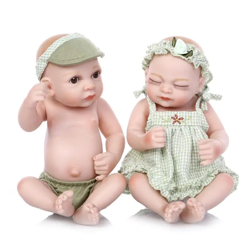 NPK 27CM real reborn babies mini size full silicone body dolls children bebe gift reborn bonecas full-silicone-baby : image NPK 27CM real reborn babies mini size full silicone body dolls children bebe gift reborn bonecas full-silicone-baby