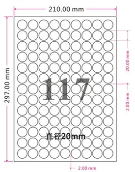

Retail 30000Pcs/Lot 2cm 0.8inch Blank Self-Adhesive Label Kraft Paper Round Sticker Print In A4 Sheet Suit Laser Inkjet Printer