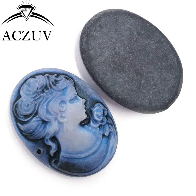 01 beauty lady cameo cabochons (9)