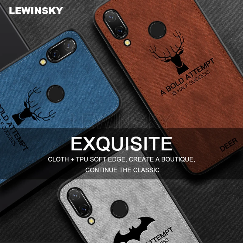 

Luxury Batman Christmas Deer Cloth Phone Case For P10 P20 lite P smart Nova 3 3i Case On Honor 8 9 lite Play 8X 6X 7C 10 Y9 2018