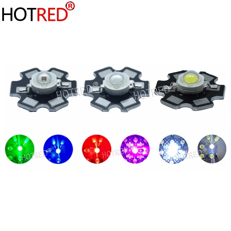 3W High Power LED Diode Light White/660nm/Red/Green/Blue/Royal blue w/ 20mm PCB 3W High Power LED Diode Light White/660nm/Red/Green/Blue/Royal blue w/ 20mm PCB