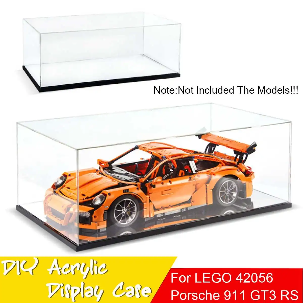 Акриловый чехол 42056 для Porsche 911 GT3 RS Bugatti Chiron игрушечные кирпичи серии Technic (модель в