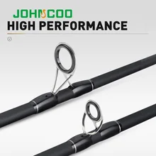 Johncoo シーバスロッドカーボンスピニング釣りキャスティングロッド M Mh パワーポータブルロッド 10 45 グラムルアーウェイト強力なスピニング Aliexpress スポーツ エンターテイメント