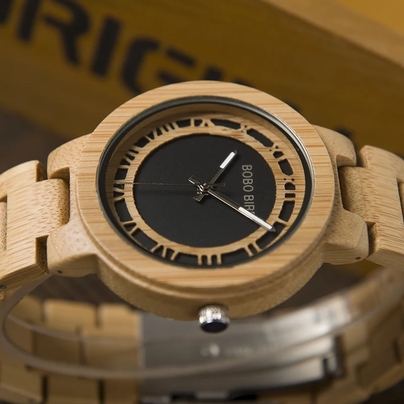 BOBO BIRD WN19 Wooden Watch Roman Digital Face Top Brand Luxury Clock for Men Best Gifts Items In Wooden Box BOBO BIRD WN19 Wooden Watch Roman Digital Face Top Brand Luxury Clock for Men Best Gifts Items In Wooden Box
