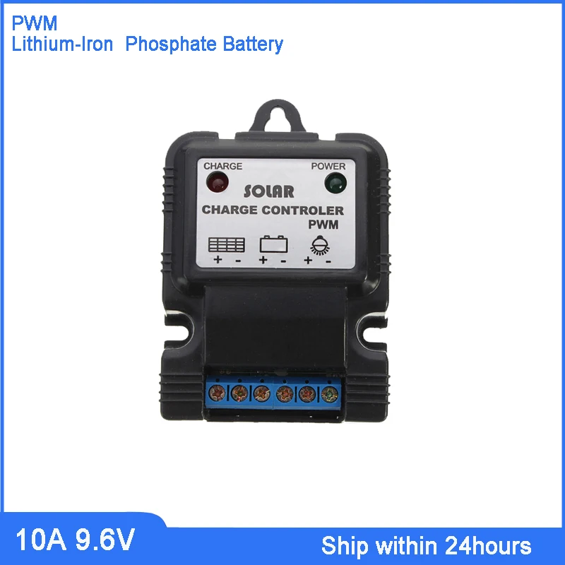 

10A 9.6V Solar Charge Controller/Use for Lithium Iron Phosphate Battery Charging/ Quality PCB Solar System Charge Regulator