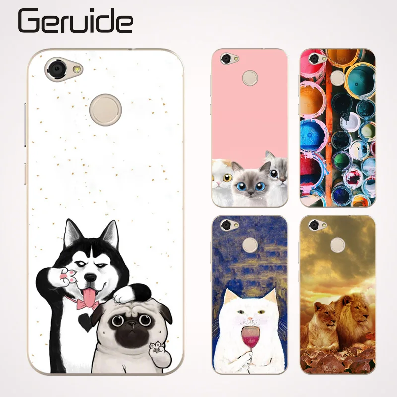

Geruide ZTE Blade A6 5.2 inch Case, Colorful Paiting Protective Soft Silicone Cover Case For ZTE A 6 A6 Phone Cases for zte a6