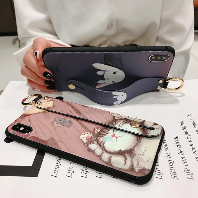 Girls Fashion Case with Wrist Strap for iPhone 11/11 Pro/11 Pro Max 1