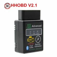 2018 carro scanner de diagnóstico automático v2.1 obd2 hh obd elm327 funciona android torque bluetooth elm327 hh obd interface elm 327