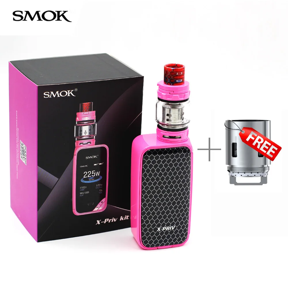SMOK X PRIV Kit vape mod with 8ml TFV12 Prince Tank Vaporizer 225W X