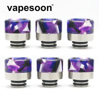 

Purple Resin Vape 510 Drip Tip Wide Bore Mouthpiece Drip Tips for 510 Thread RTA RDTA Atomizer as TFV8 Baby Tank 1pcs