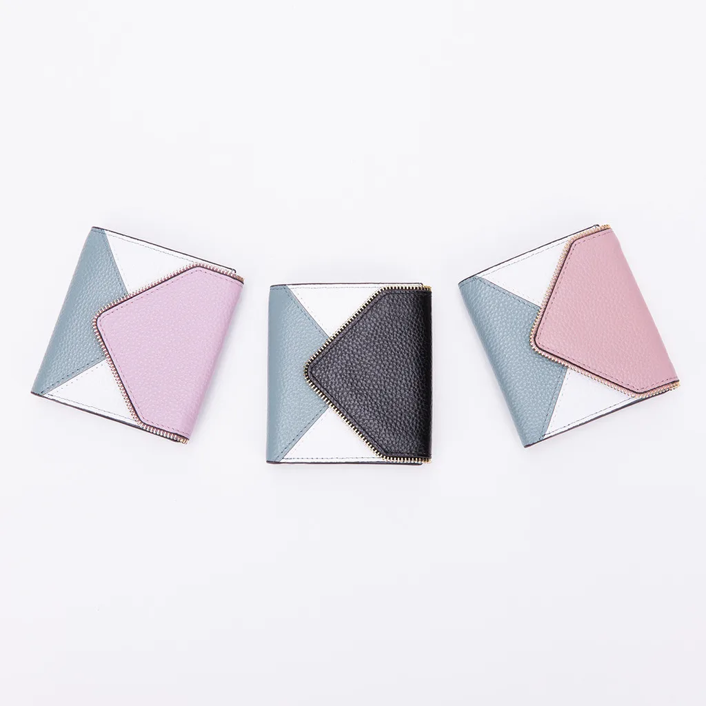 Women Anti-Theft Brush Wallet Anti-Degaussing Patchwork Mulit Style New Trend Credit Card Purses Money card Ladies Carteiras YL4