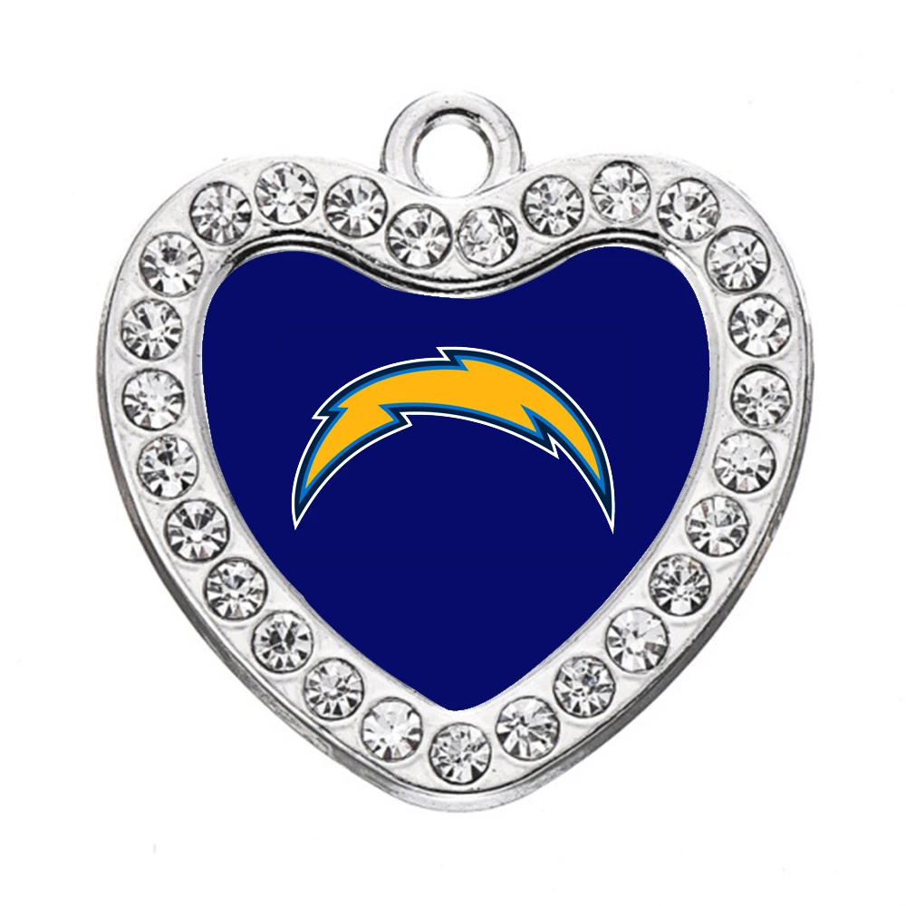 

Los Angeles Chargers alloy rhinestone charms diy for jewelry making