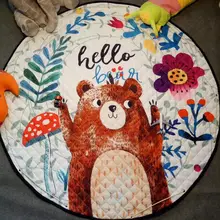 Практичный Бутик детский игровой коврик милый мультяшный медведь коврик подложка отлично подходит для малыша, Parfect подарок для детской спальни игровая комната