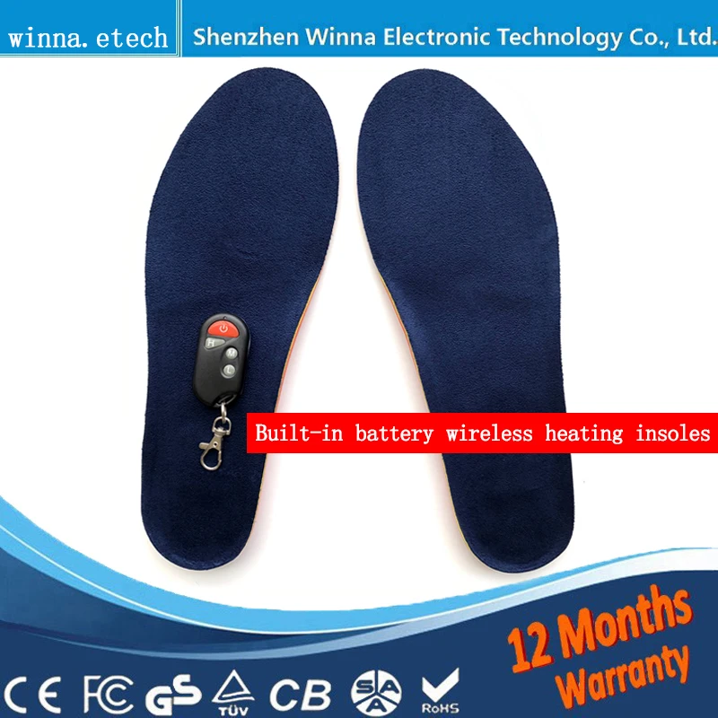 Новые электронные нагревательные стельки пульт дистанционного управления запоминающие стельки из пенки термальный ботинки с